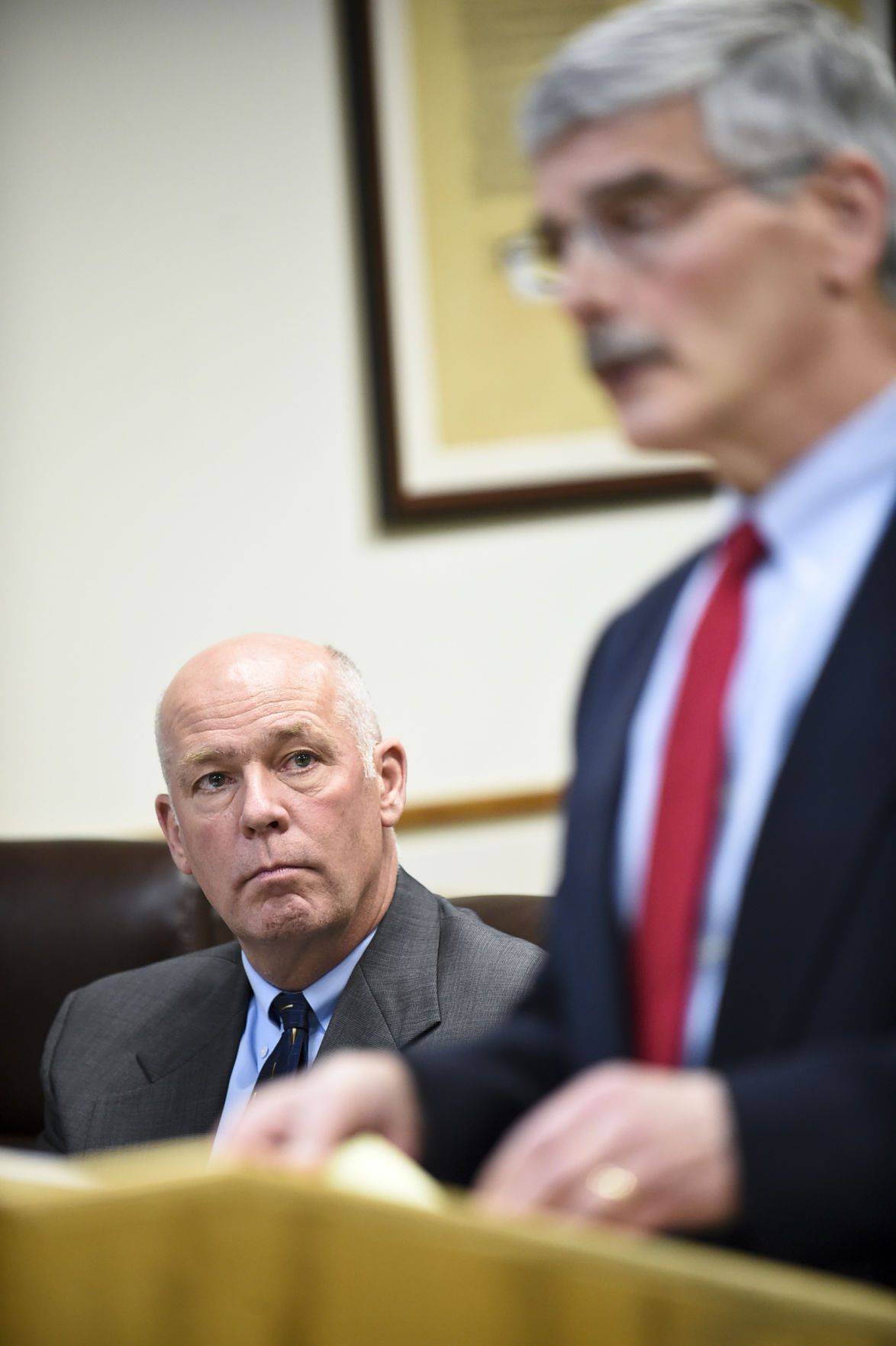 Republican congressman-elect Greg Gianforte appears in court Monday morning on an assault charge